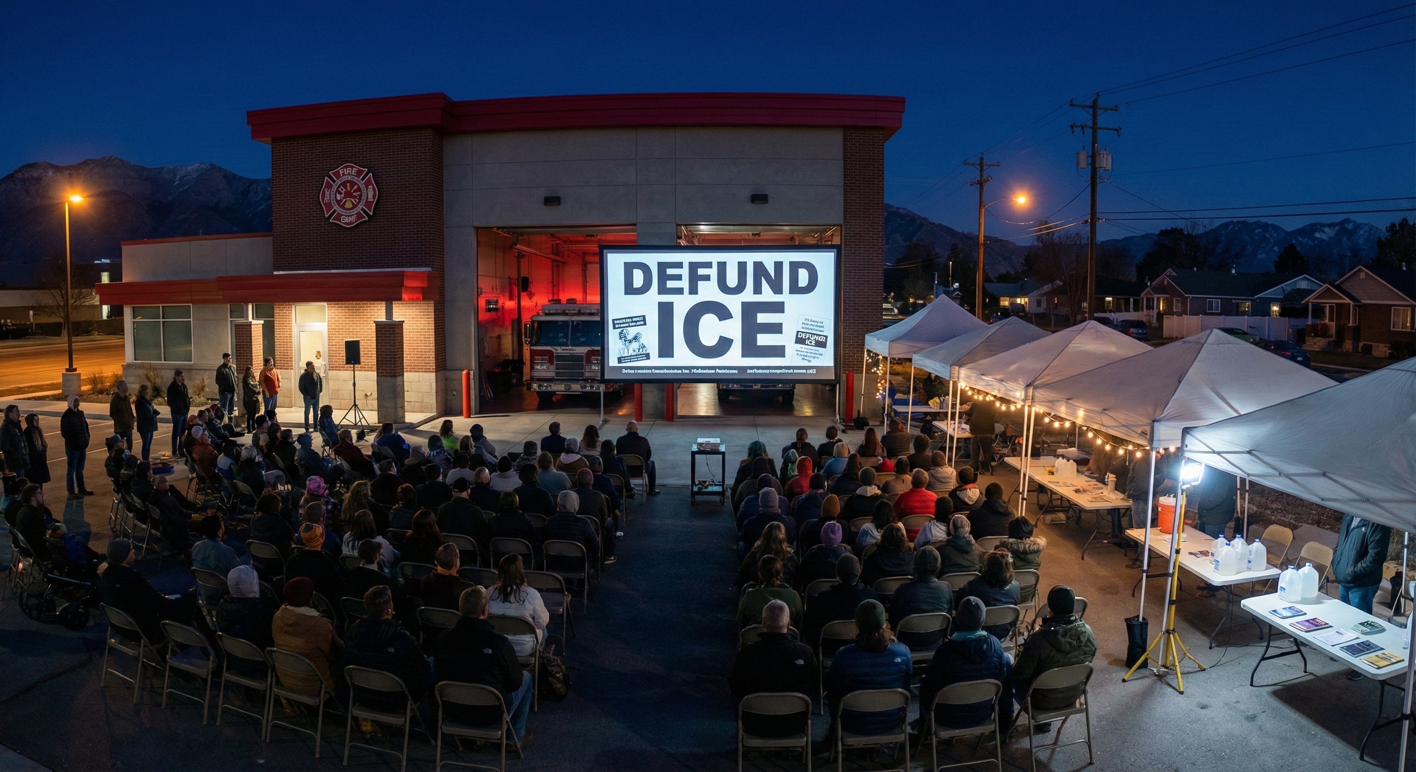 Host Public Vigils at the Fire Station to Abolish ICE