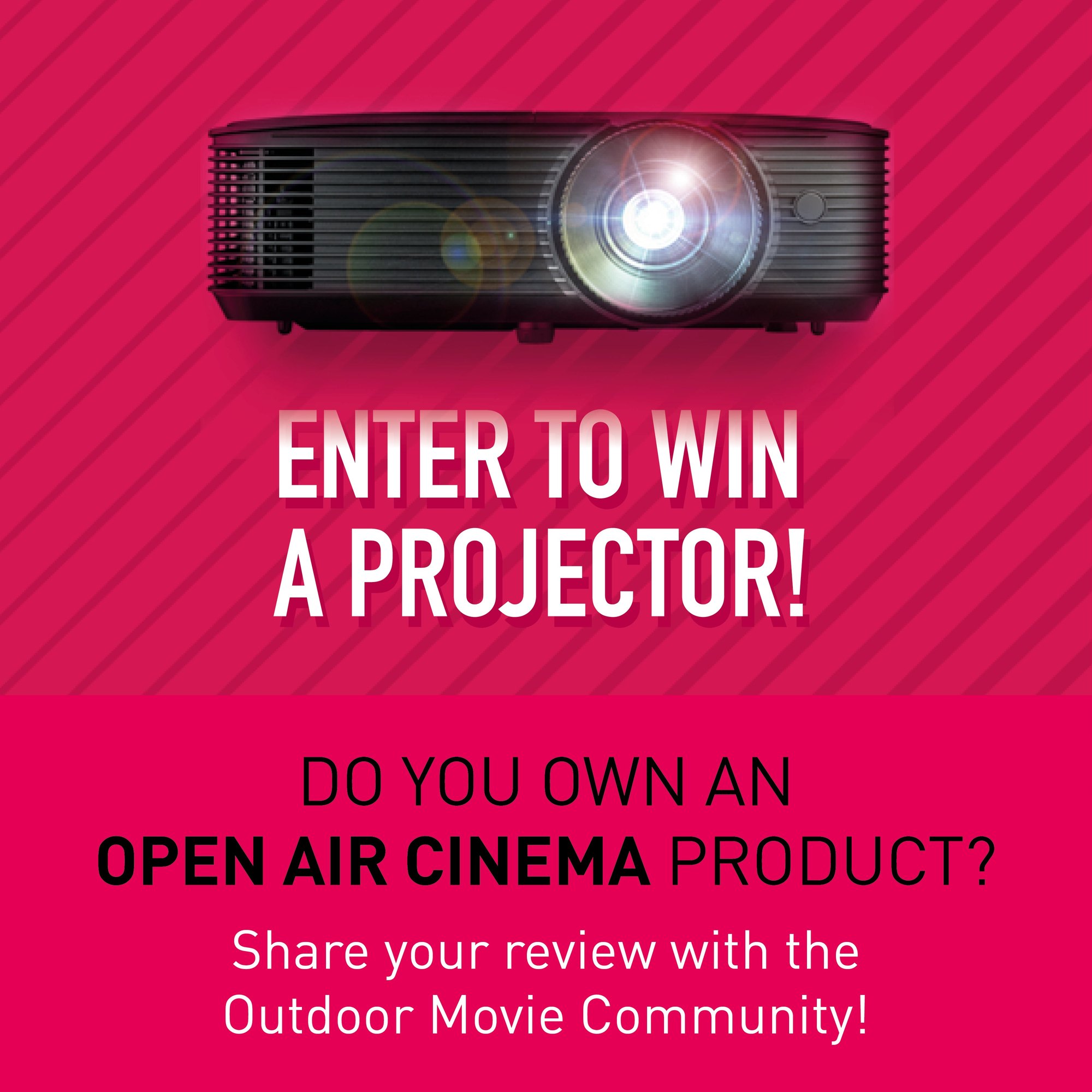 Open air cinema contest - Share your knowledge and win a projector
