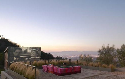Outdoor home theater, Hollywood Hills