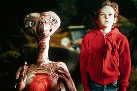 Elliott and E.T. in E.T. the Extra-Terrestrial