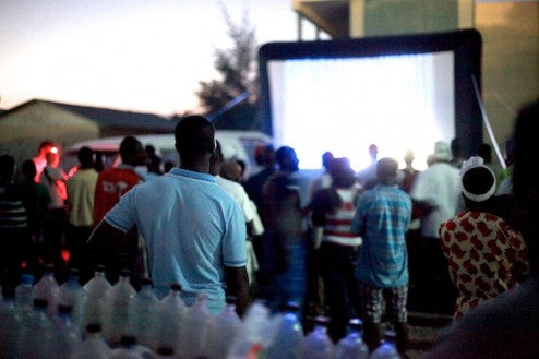 outdoor movies haiti
