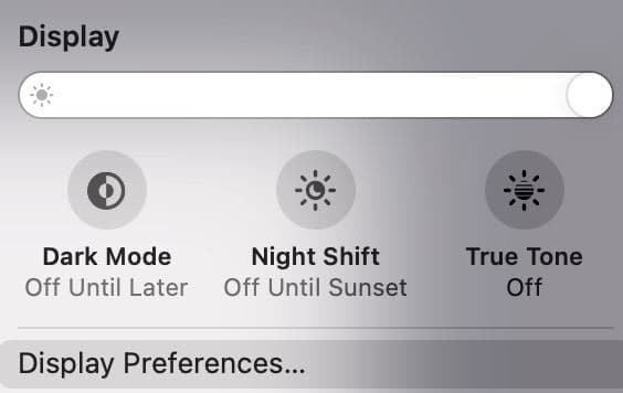 Turn off True Tone