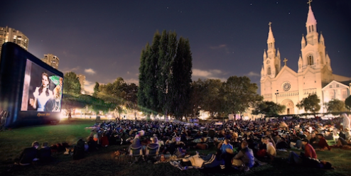 outdoor movies fundrasing