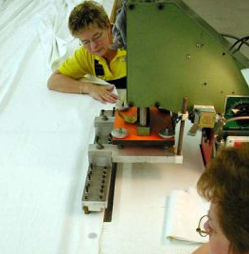 Open Air Cinema projection surface manufacturing