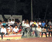 Entire families come out for the open air cinema screenings.