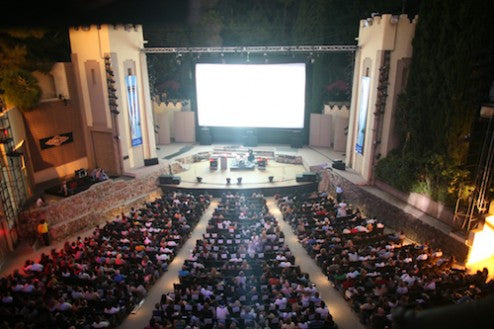 Open Air Cinema Elite screen at the 2010 LA Film Fest