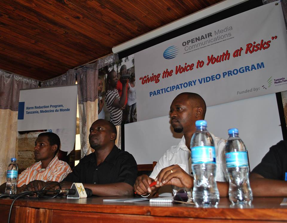 Pius John Mbeshere (in the middle) (photo from his Facebook profile)