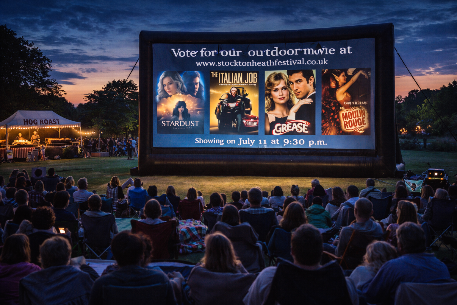 Stockton, United Kingdom: Choose Your Own Outdoor Movie