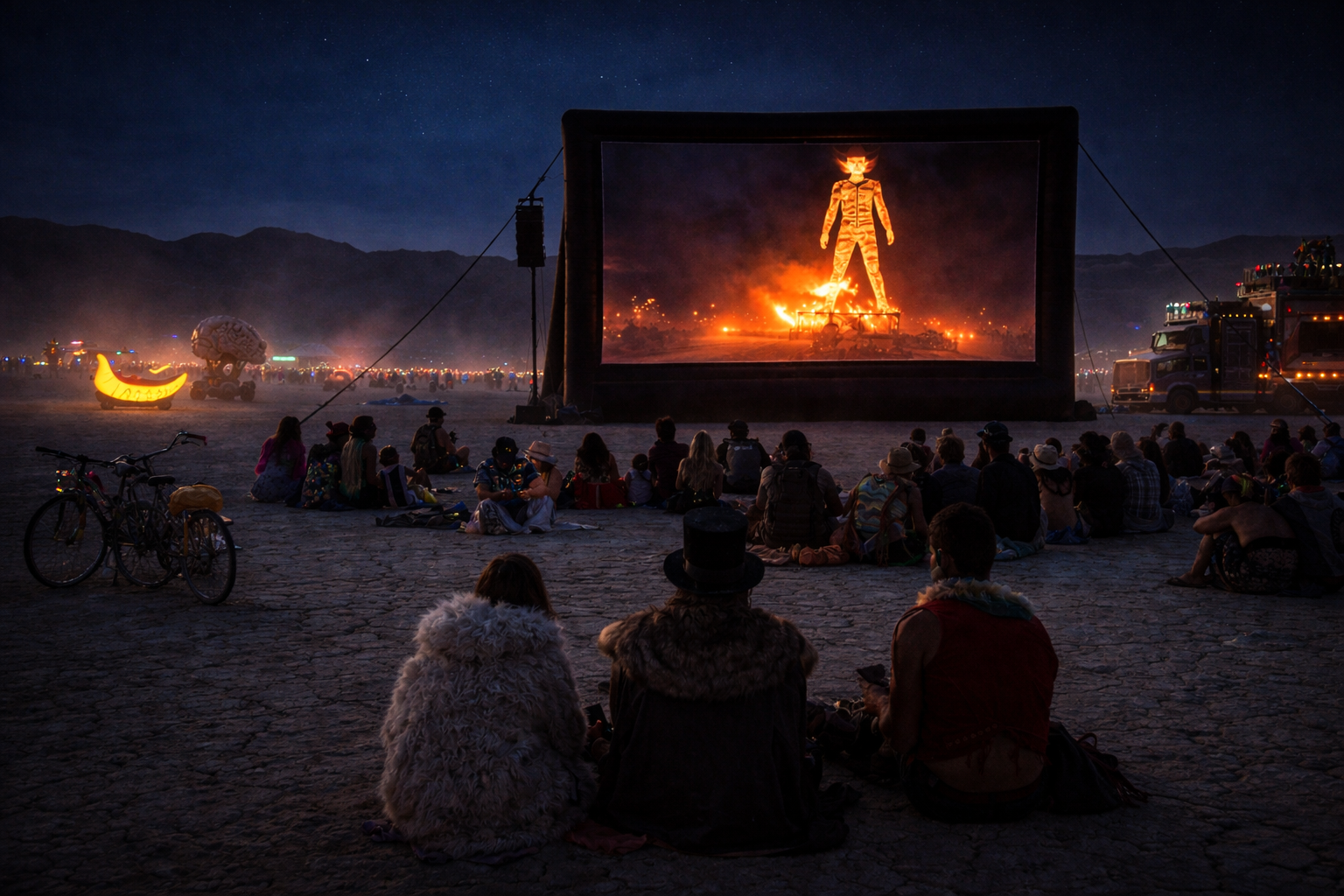 Open Air Cinema Brings Outdoor Movies to Burning Man