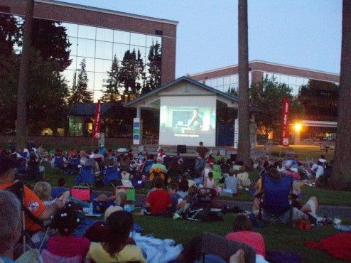 Outdoor Movie Fun in Lacey, Washington