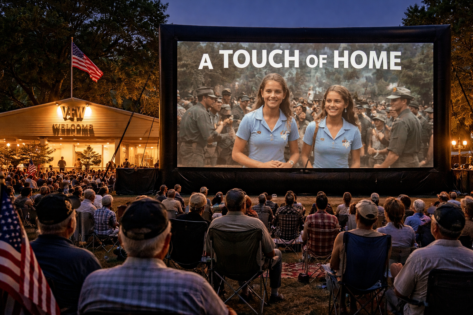 San Marcos, Texas:  A Touch of Home  to show on Outdoor Movie Screen for Veterans Day