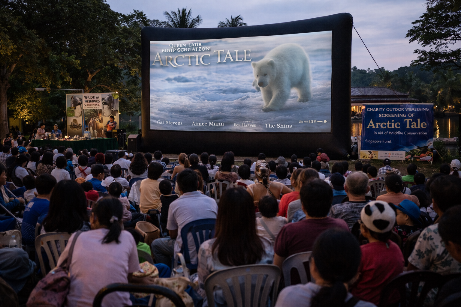 Singapore: Outdoor Movie Screening for Charity
