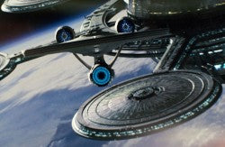 Kirk and Spock in the 2009 Star Trek film