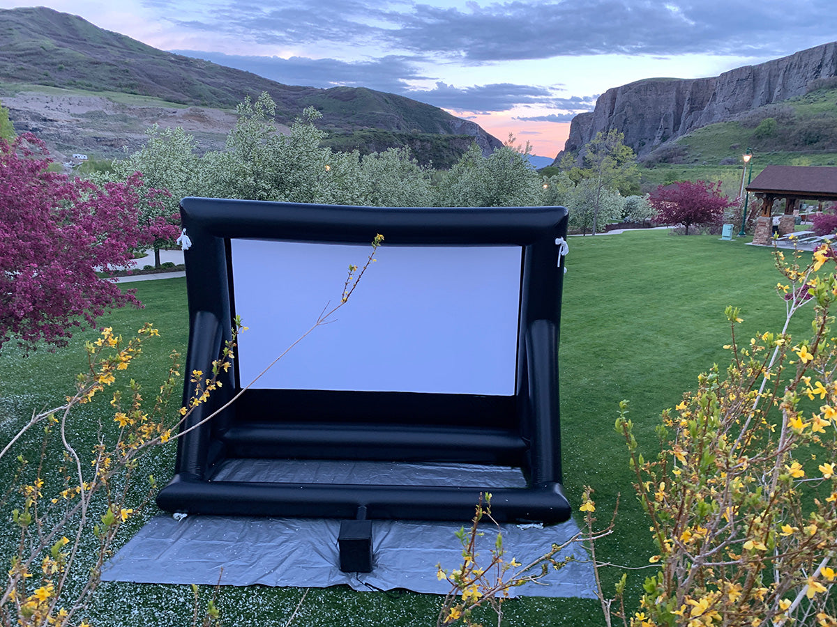 Open Air Cinema Pro 20' inflatable outdoor movie screen, front view