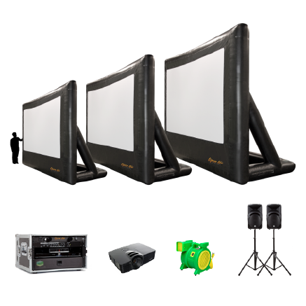 Open Air Cinema CineBox Pro 20' outdoor movie system