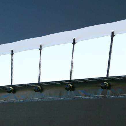 Open Air Cinema Elite 25' inflatable movie screen, angled view